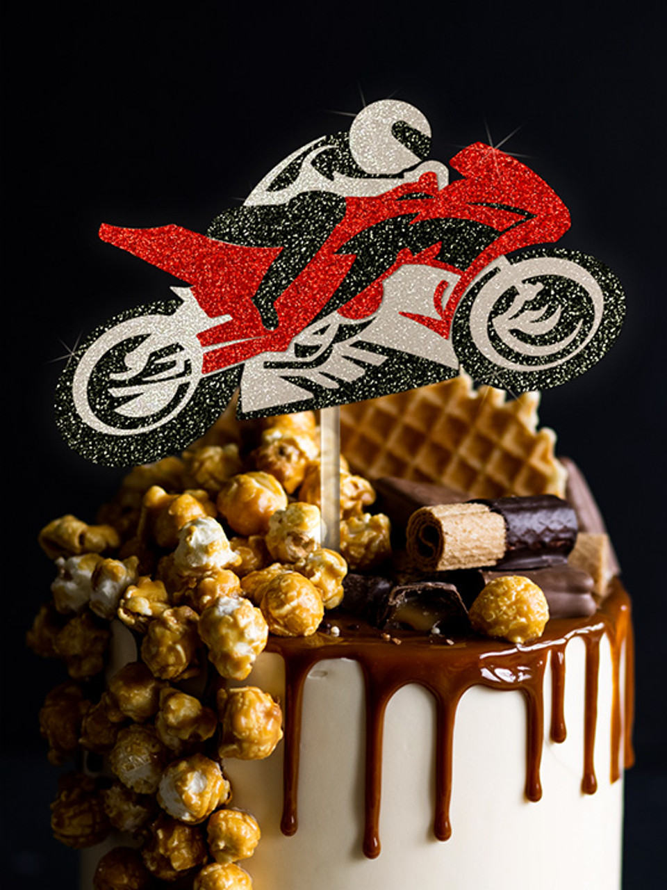 Personalised Dirt bike Motorbike Cake Topper | Motocross Birthday |  Birthday Cake Topper