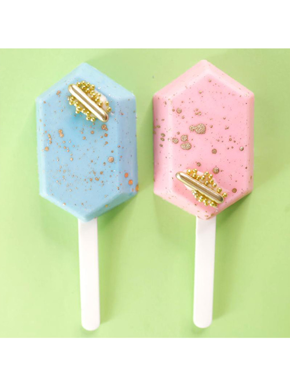 Reusable Mirrored Rose Gold Popsicle Sticks - Evil Cake Genius