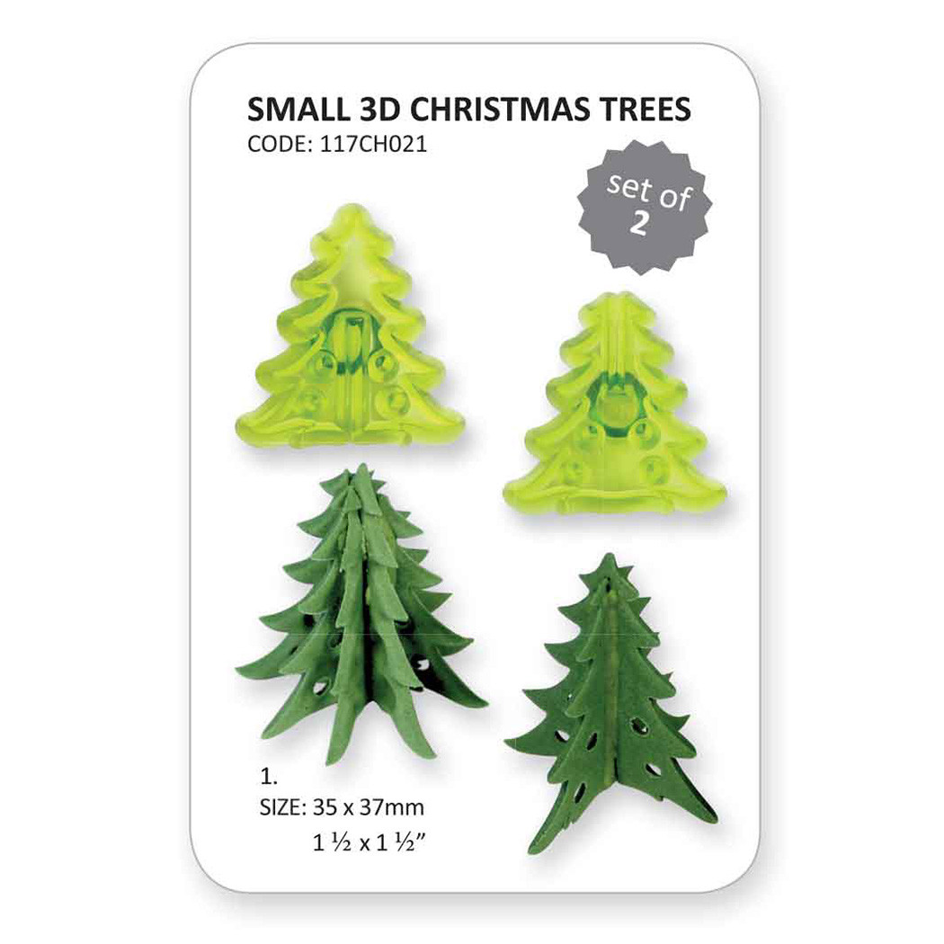 Mini Christmas Tree Cookie Cutter - Small Tree Shape Stainless Steel Cutter