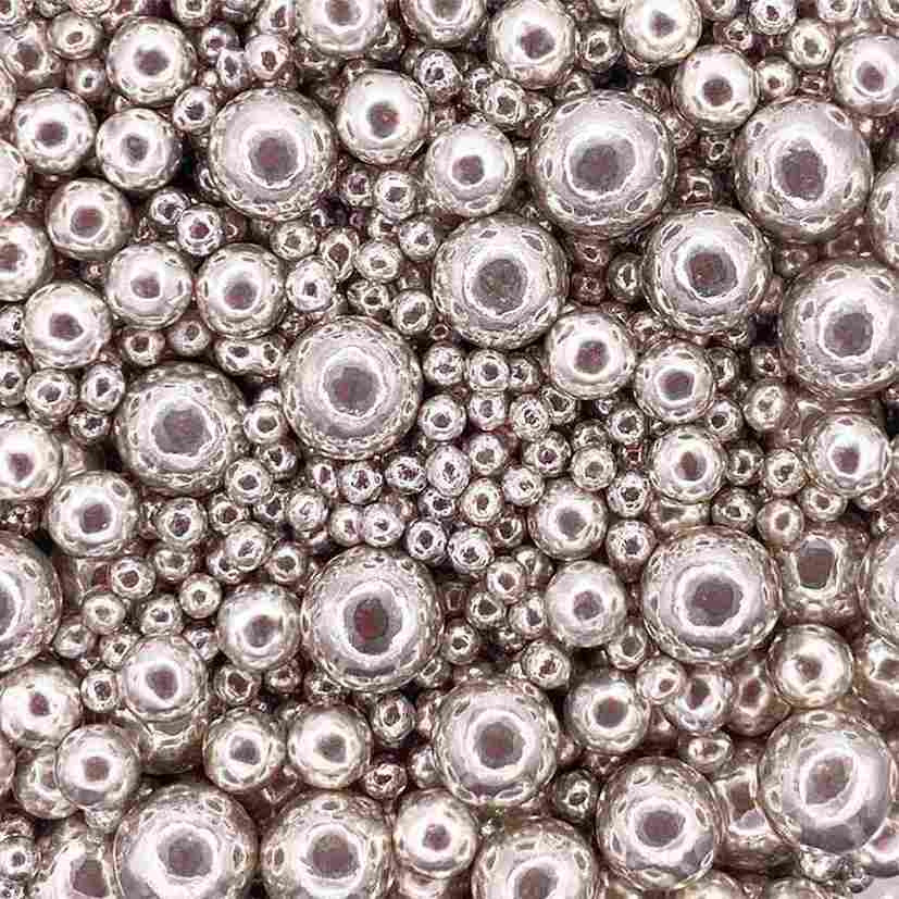 Slivergradient Sprinkle Pearl-Mix Silver High Shine - Sprinkles 30G