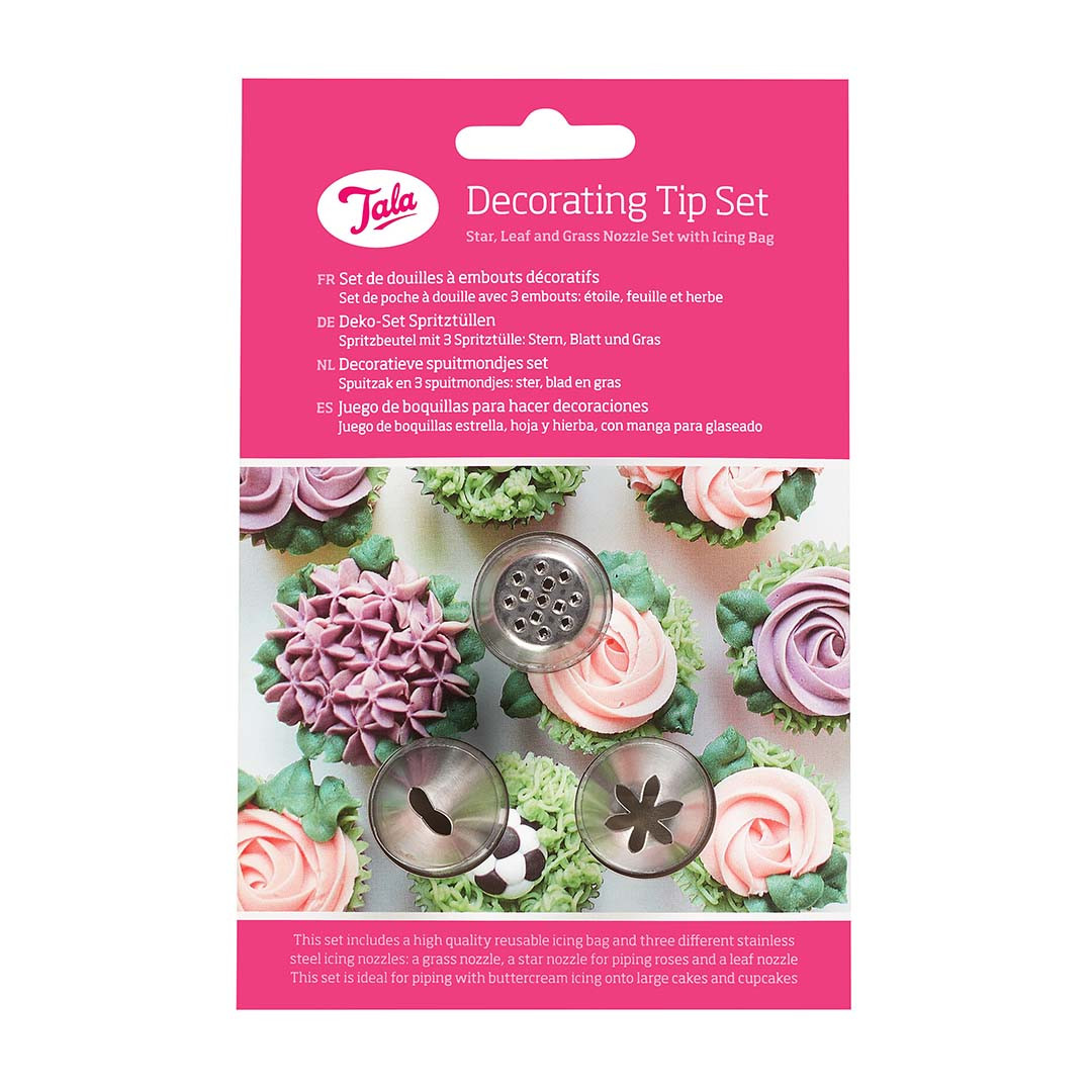 Tala Decorating Tip Set Star, Leaf, Grass