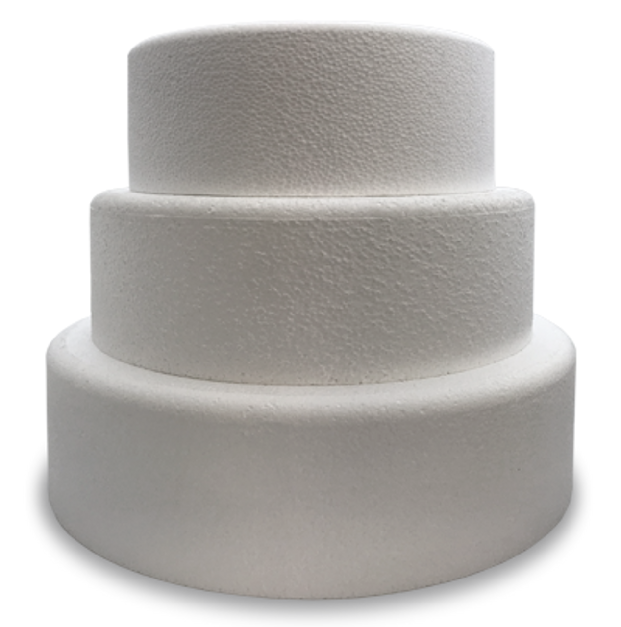 Round with Circle Cut Out Polystyrene Cake Dummy Set Cake Dummies,  Polystyrene - BakeDeco.Com