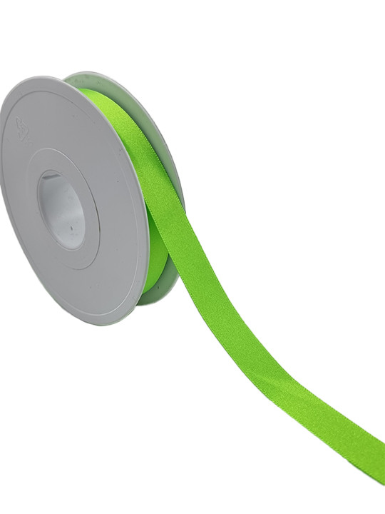 Fluro Ribbons Fluorescent Green - Double Sided Satin Ribbon