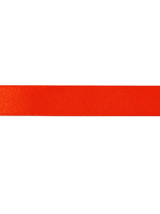 Orange Led Ribbon Fluorescent Orange - Double Sided Satin Ribbon