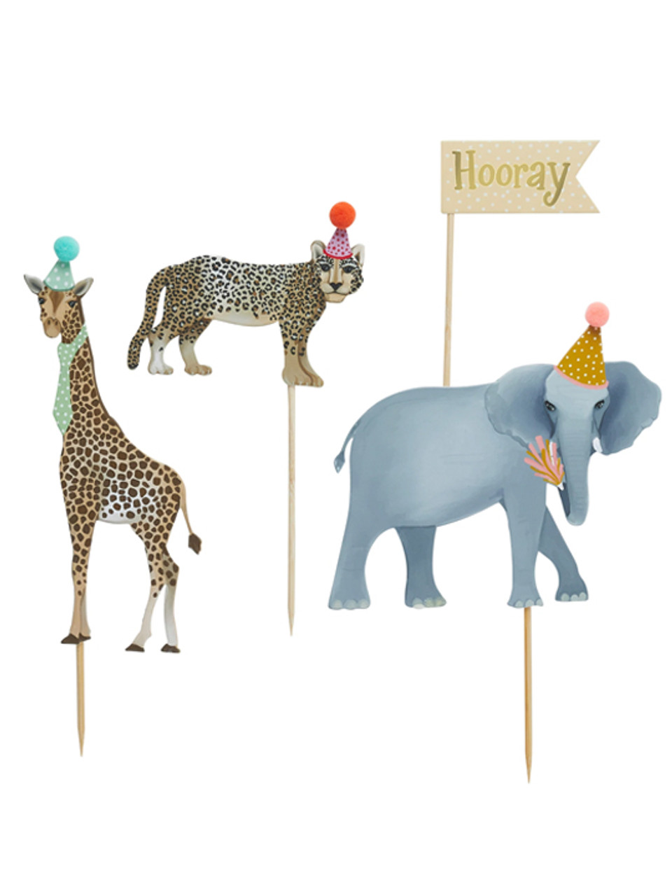 Buy kuou Animal Cake Topper, Cake Decoration Topper with Polymer Clay Lion,  Giraffe and Panda for Kids Theme Birthday Party Online at desertcartEGYPT