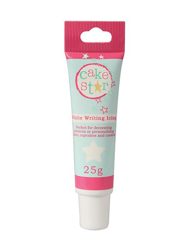 Cake Star Writing Icing Tube White 25g - Main Image