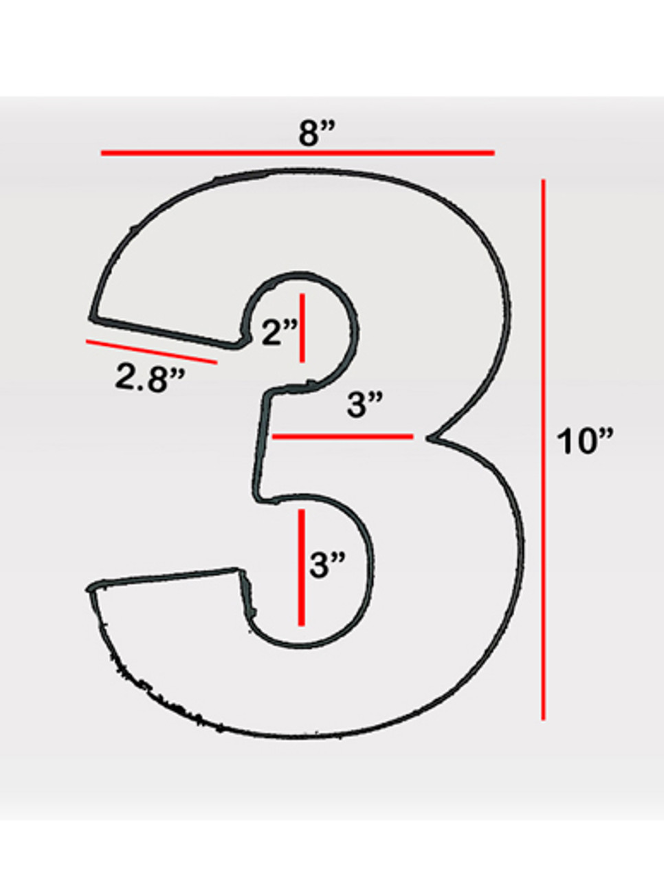 SMALL NUMBER PAN - 6 OR 9 - HIRE — Red Fox Party Supplies