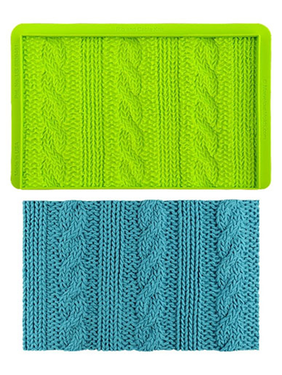 Rib and Cable Knit Simpress Marvelous Molds