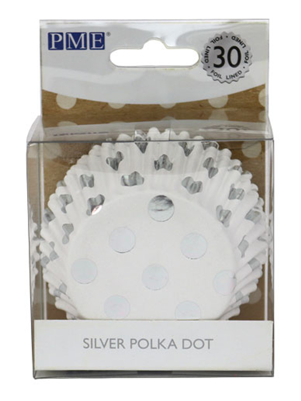 Foil Lined Gold Polka Dot Cupcake Liners - Evil Cake Genius
