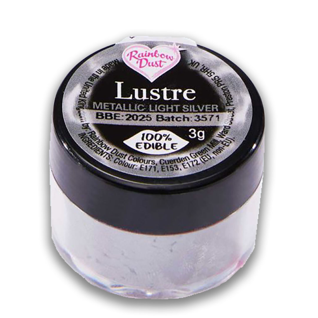 Rainbow Dust Lustre Metallic Light Silver