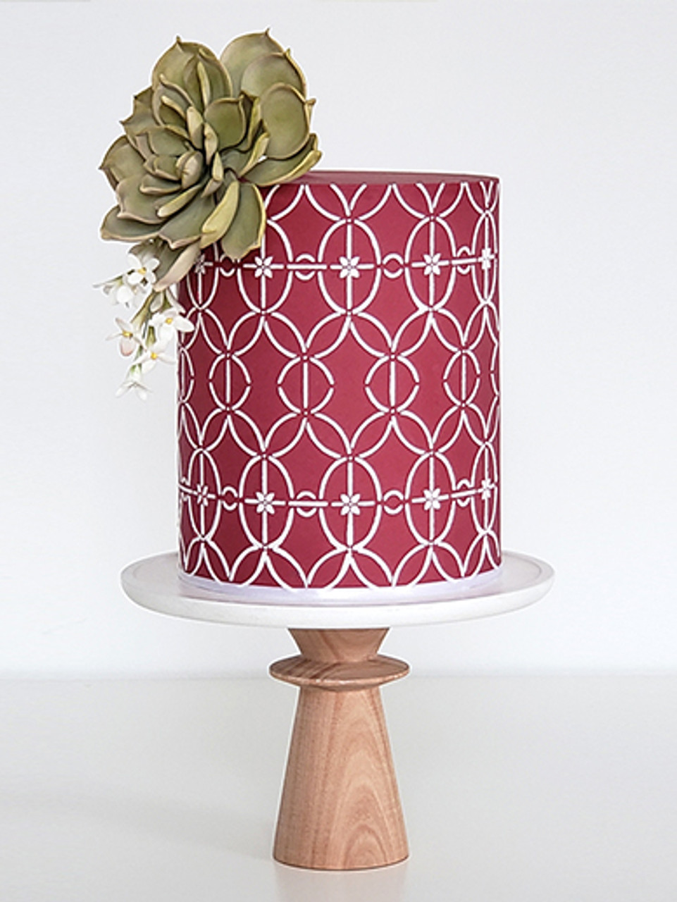 SILENE - Double-Barrel Cake Stencil by Silvia Favero