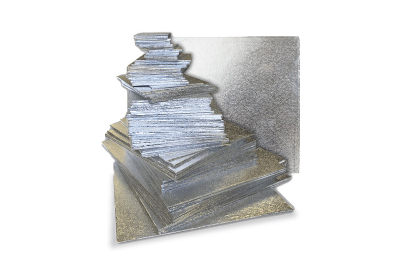 Square Silver Cake Cards Square Silver Cake Cards