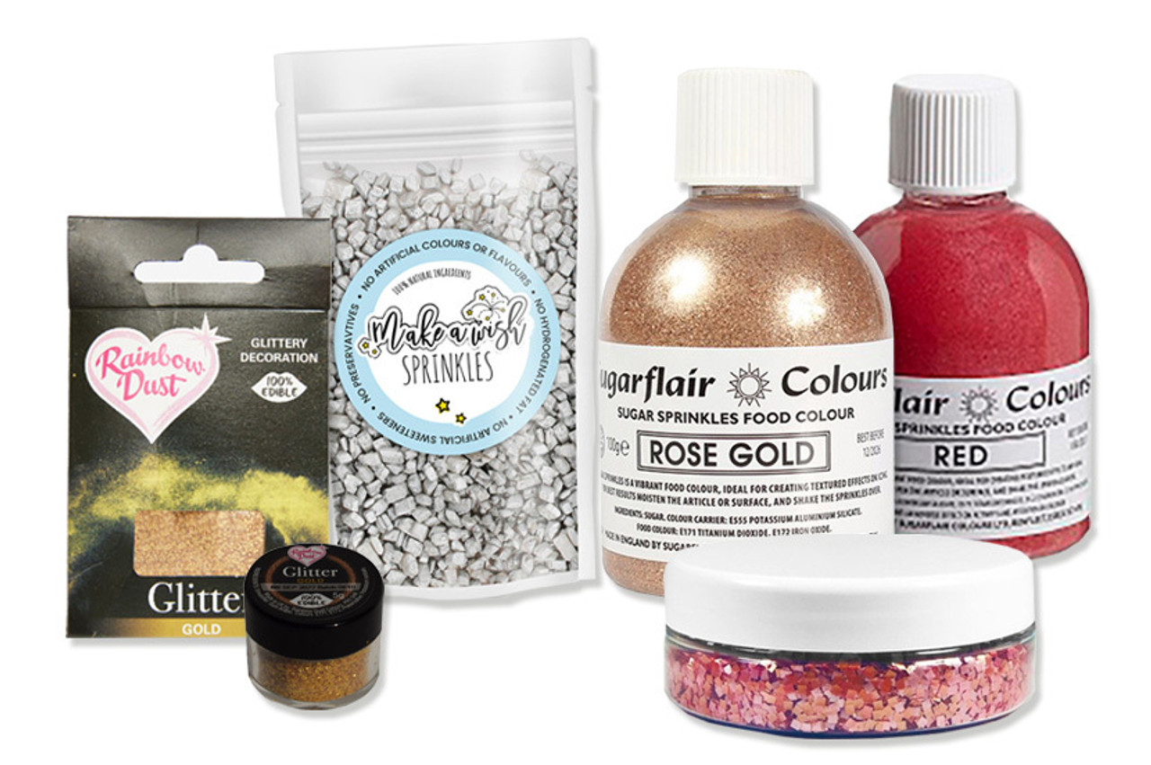 Edible Glitter & Coloured Sugar Edible Glitter & Coloured Sugar