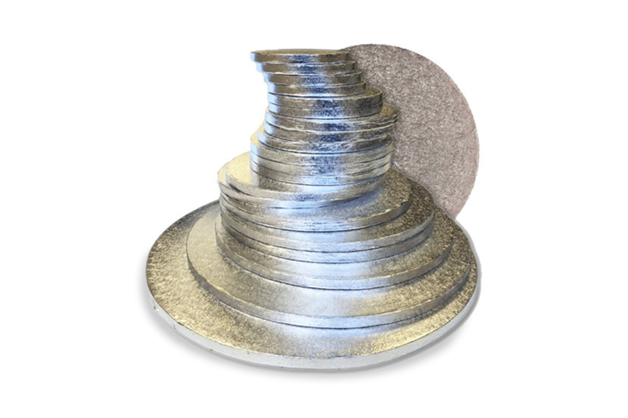 Round Silver Cake Drums Round Silver Cake Drums