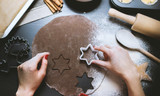 Stencilling on cookies