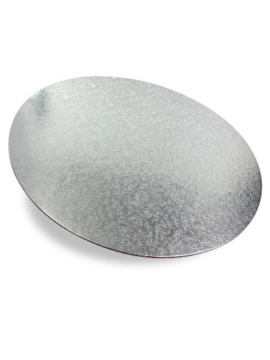 Round Silver Cut Edge Cake Card Packs