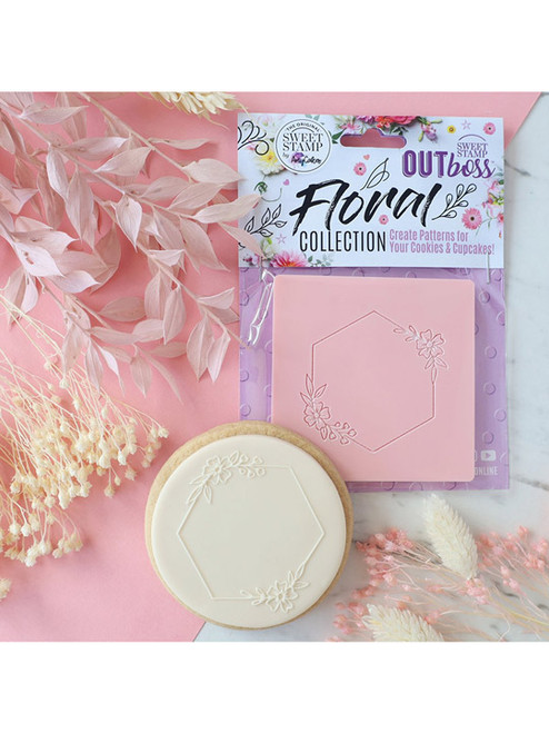 Sweet Stamp - OUTboss Floral Collection - Hexagon Frame