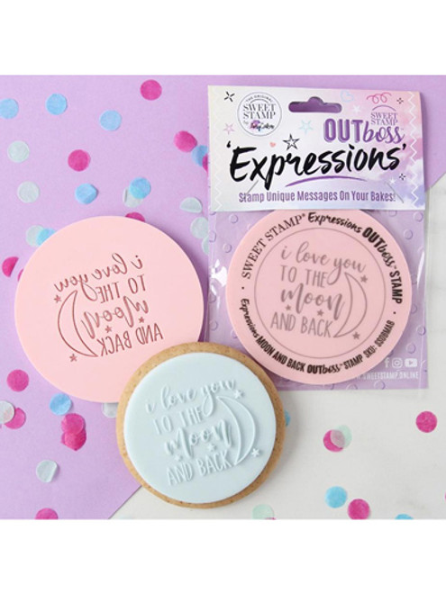 Sweet Stamp - OUTboss Expressions - I Love You To The Moon And Back