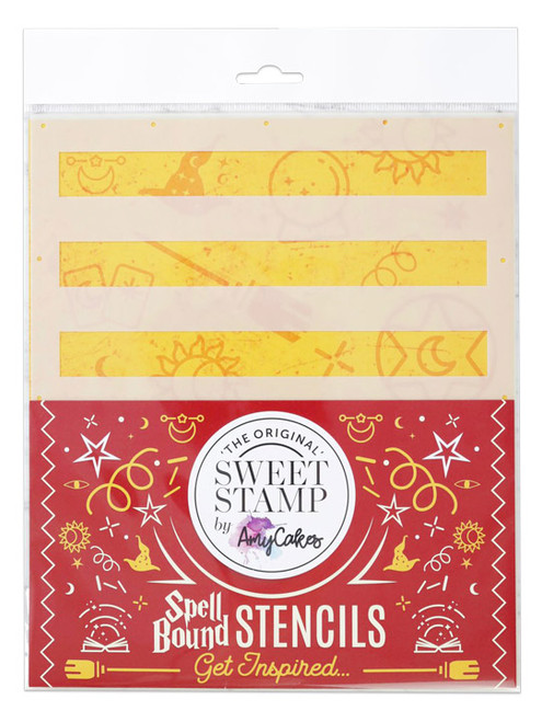Sweet Stamp - Spell Bound Stencil - Chunky Stripes