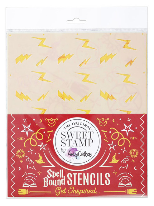 Sweet Stamp - Spell Bound Stencil - Lightening Pattern