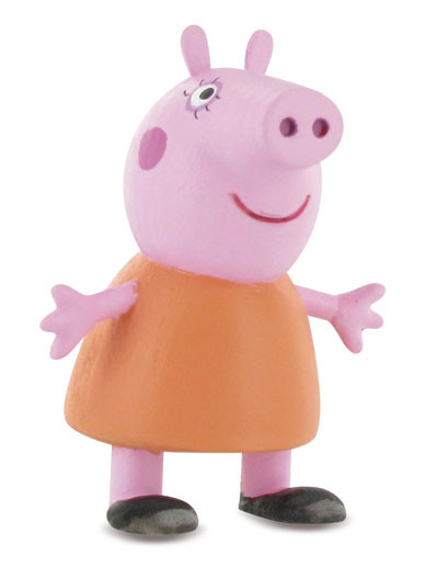 Mummy Pig from Peppa Pig (orange outfit) Figure Cake Topper