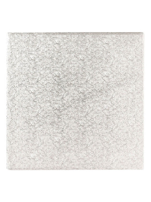 8 Inch Square Silver Eco Cake Board - 5mm Thick