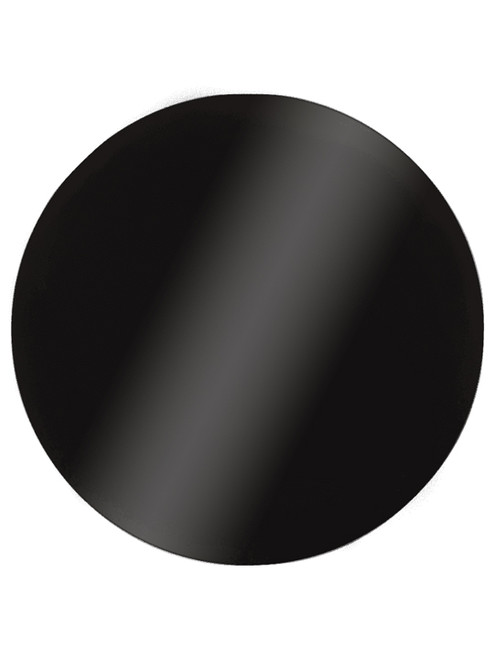 8" Round Masonite 6mm Board - Black Gloss