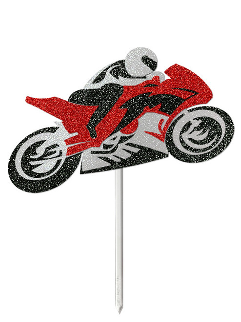 motorcycle cake topper