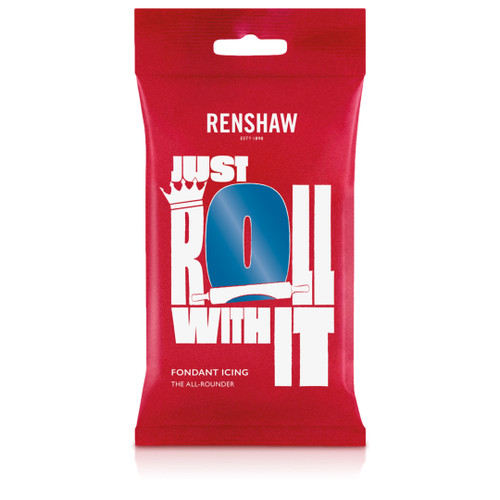 A single pack of Renshaw Atlantic Blue Ready to Roll Icing