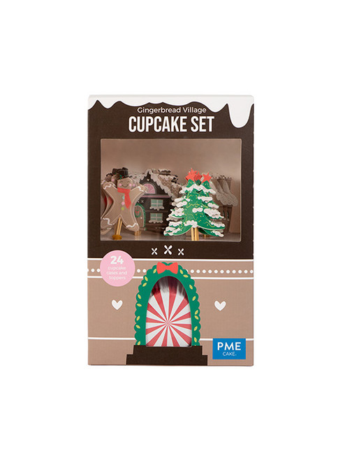 PME Cupcake Set - Gingerbread Village Christmas