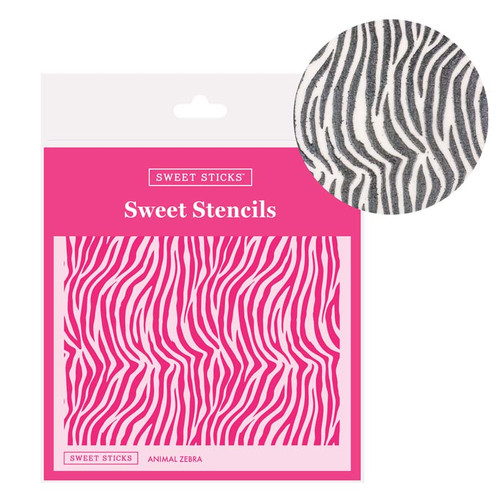 Sweet Sticks Stencil - Animal Zebra