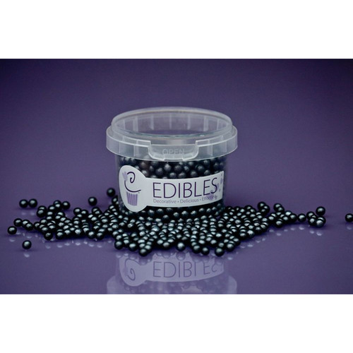 4mm Shimmer Pewter Pearl Sprinkles 80g