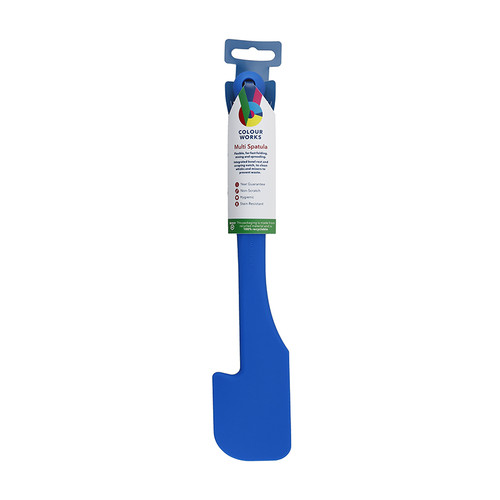 Kitchen Craft Colourworks - Silicone Spatula with bowl rest - Blue