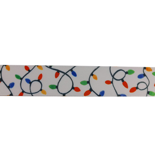 Christmas Lights Ribbon - 25mm x 25 Metres Christmas Lights Ribbon - 25mm x 25 Metres
