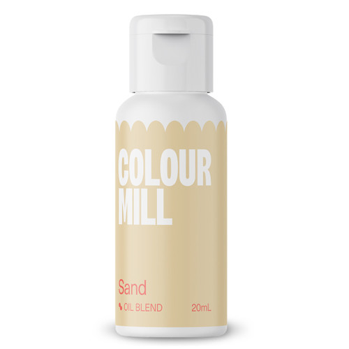 A bottle of Colour Mill Oil Based colour Sand