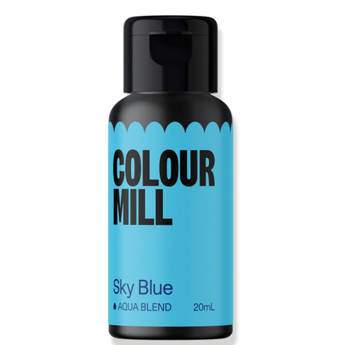 A bottle of Colour Mill  Aqua Blend Sky Blue