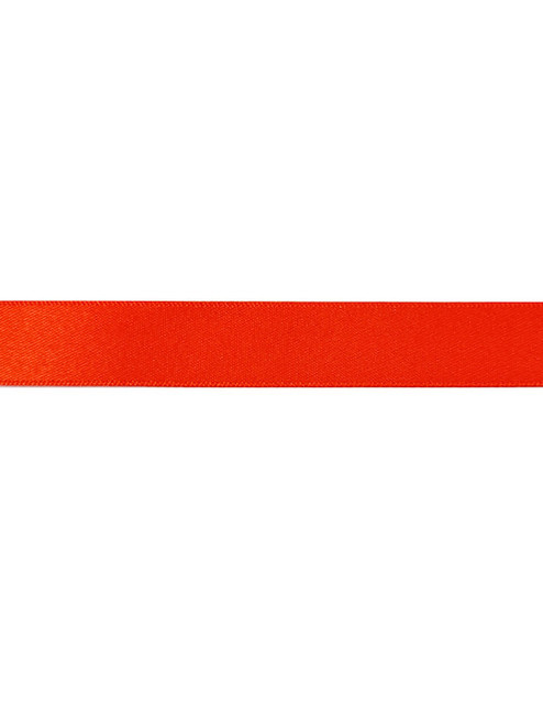 Fluorescent Orange - Double Sided Satin Ribbon - 25mm x 1 Metre