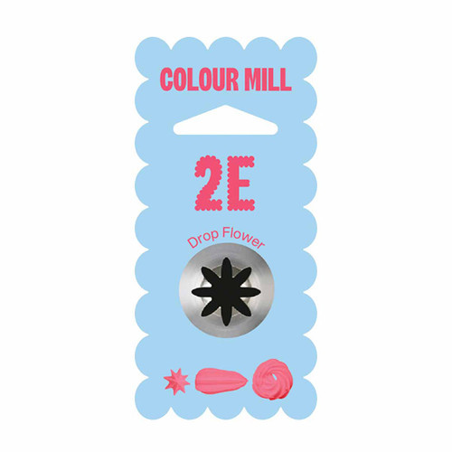 Colour Mill Piping Tip 2E Drop Flower in packet