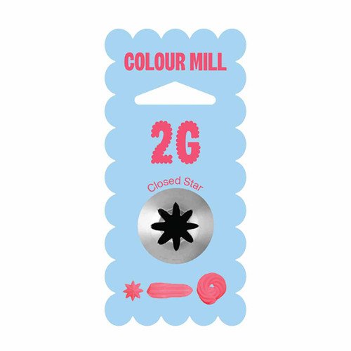 Colour Mill Piping Tip 2G Closed Star in packet