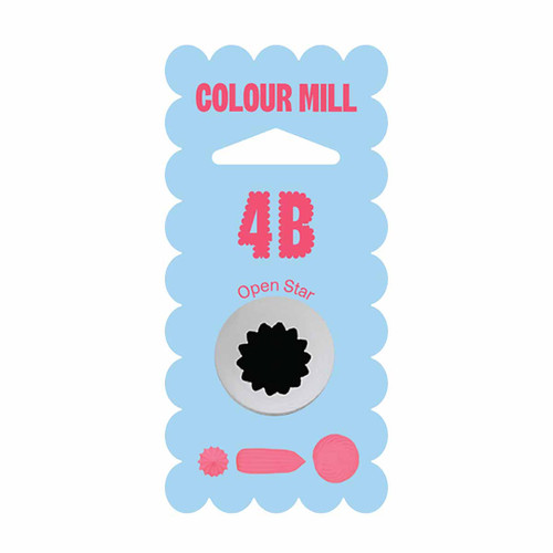 Colour Mill Piping Tip 4B Open Star in packet