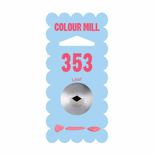 Colour Mill Piping Tip  353 Leaf in packet