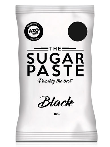 packet of The Sugar Paste - BLACK 1KG