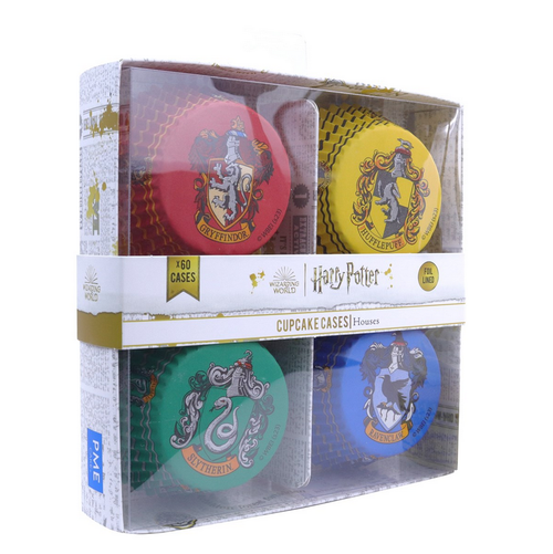 Harry Potter Hogwarts Houses Foil Cupcake Cases in packaging