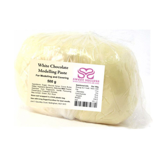 block of white chocolate modelling paste