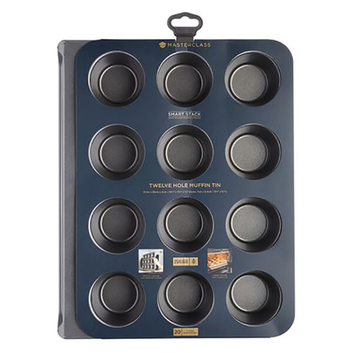 Master Class Non-Stick Smart Stack 12 Hole Muffin Tray
