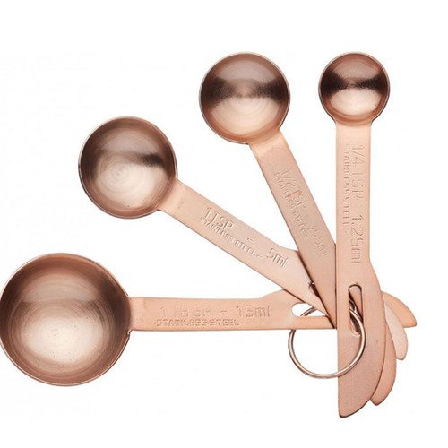 Master Class Measuring Spoon Set of 4 - Copper Finish
