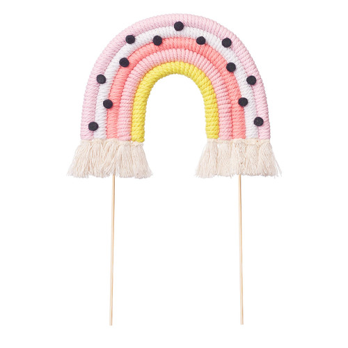 Rainbow Cake Toppers - Pinks & Polka Dots - Medium