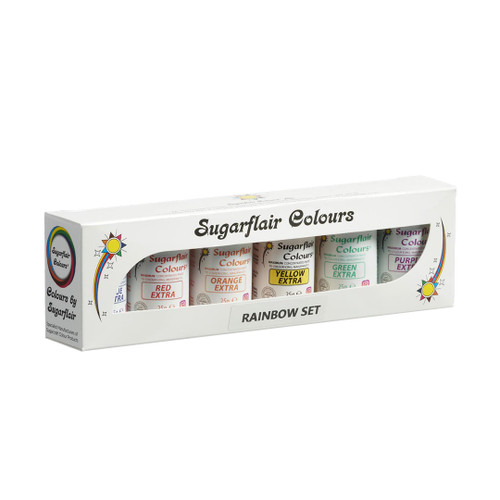 Sugarflair Spectral Paste - Extra Rainbow Set of 6