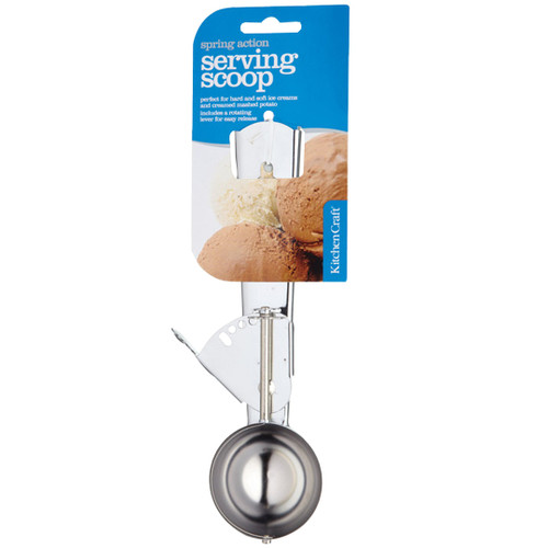 KitchenCraft - Metal Ice Cream, Cupcake Batter or Buttercream Scoop