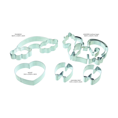 Sweetly Does - It 3D Unicorn Cookie Cutters